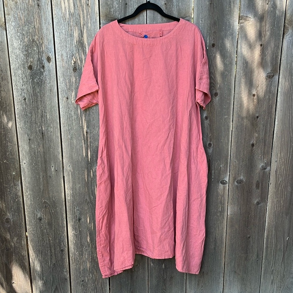 Yuvita Linen T-Shirt Dress